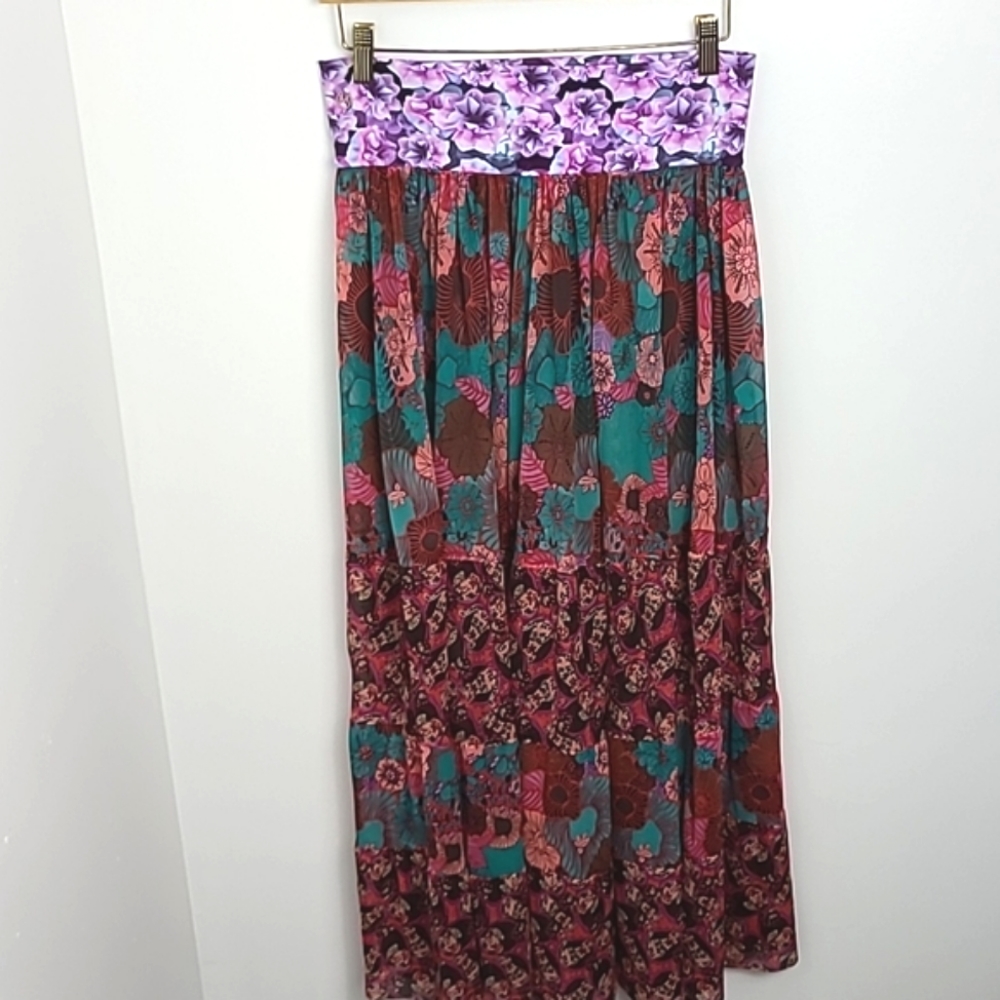 Maaji Mesh Floral Skirt Swim Coverup